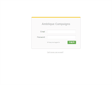 Tablet Screenshot of campaigns.amblique.com